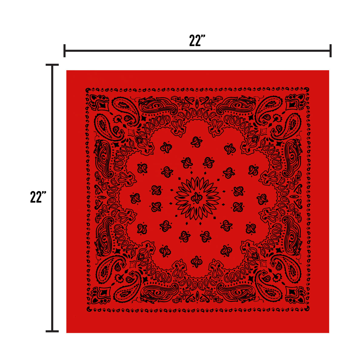 Trainmen Paisley Bandana - 22’’ x