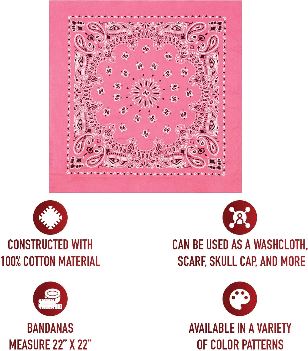 Trainmen Paisley Bandana - 22’’ x