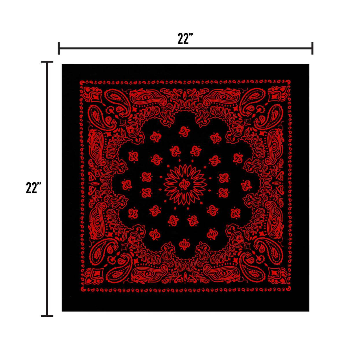 Trainmen Paisley Bandana - 22’’ x