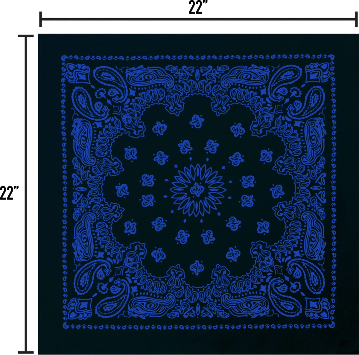 Trainmen Paisley Bandana - 22’’ x