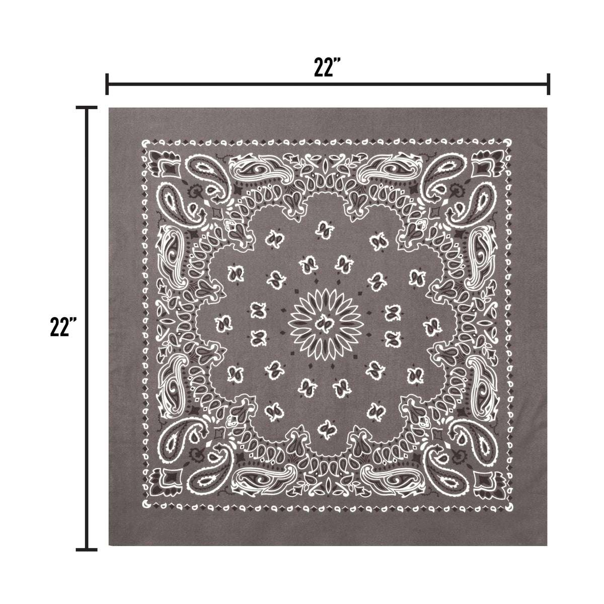 Trainmen Paisley Bandana - 22’’ x