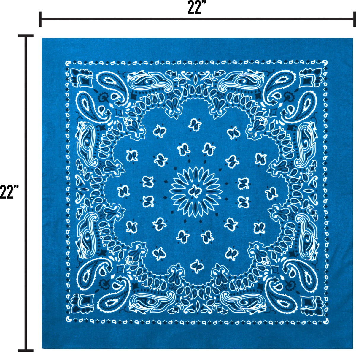 Trainmen Paisley Bandana - 22’’ x