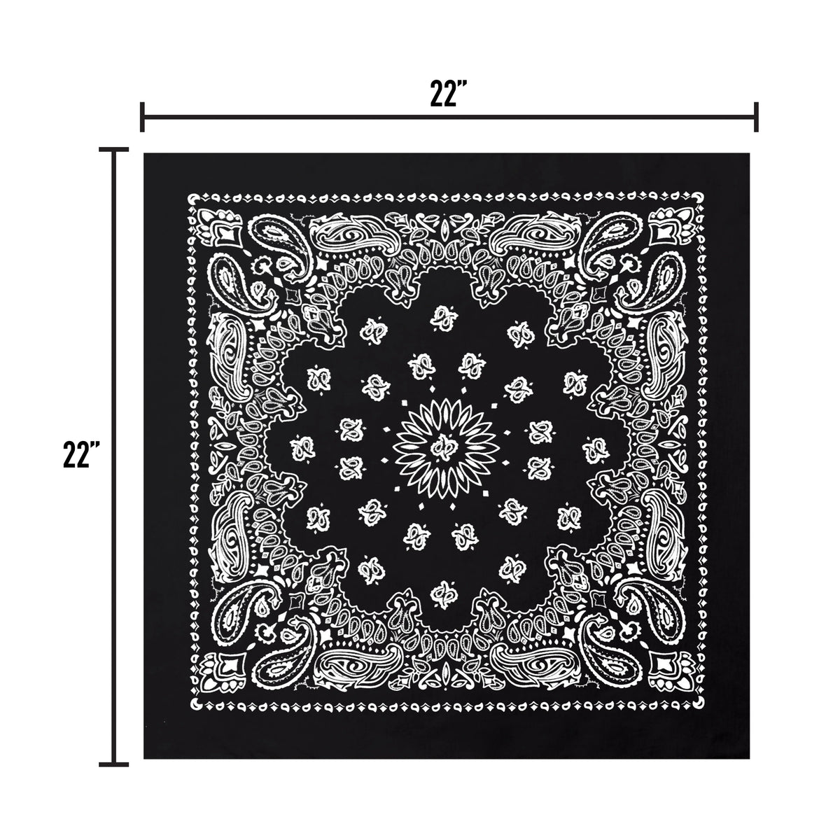 Trainmen Paisley Bandana - 22’’ x