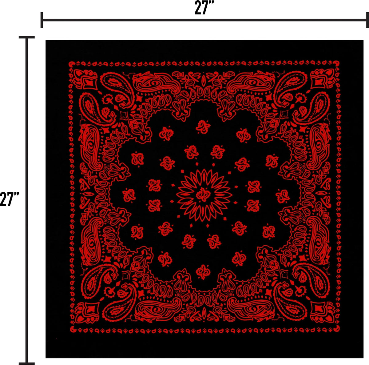 Trainmen Paisley Bandana – Extra-large - 27” x 27’’