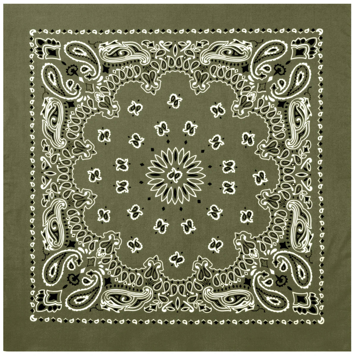 Trainmen Paisley Bandana – Extra-large - 27” x 27’’
