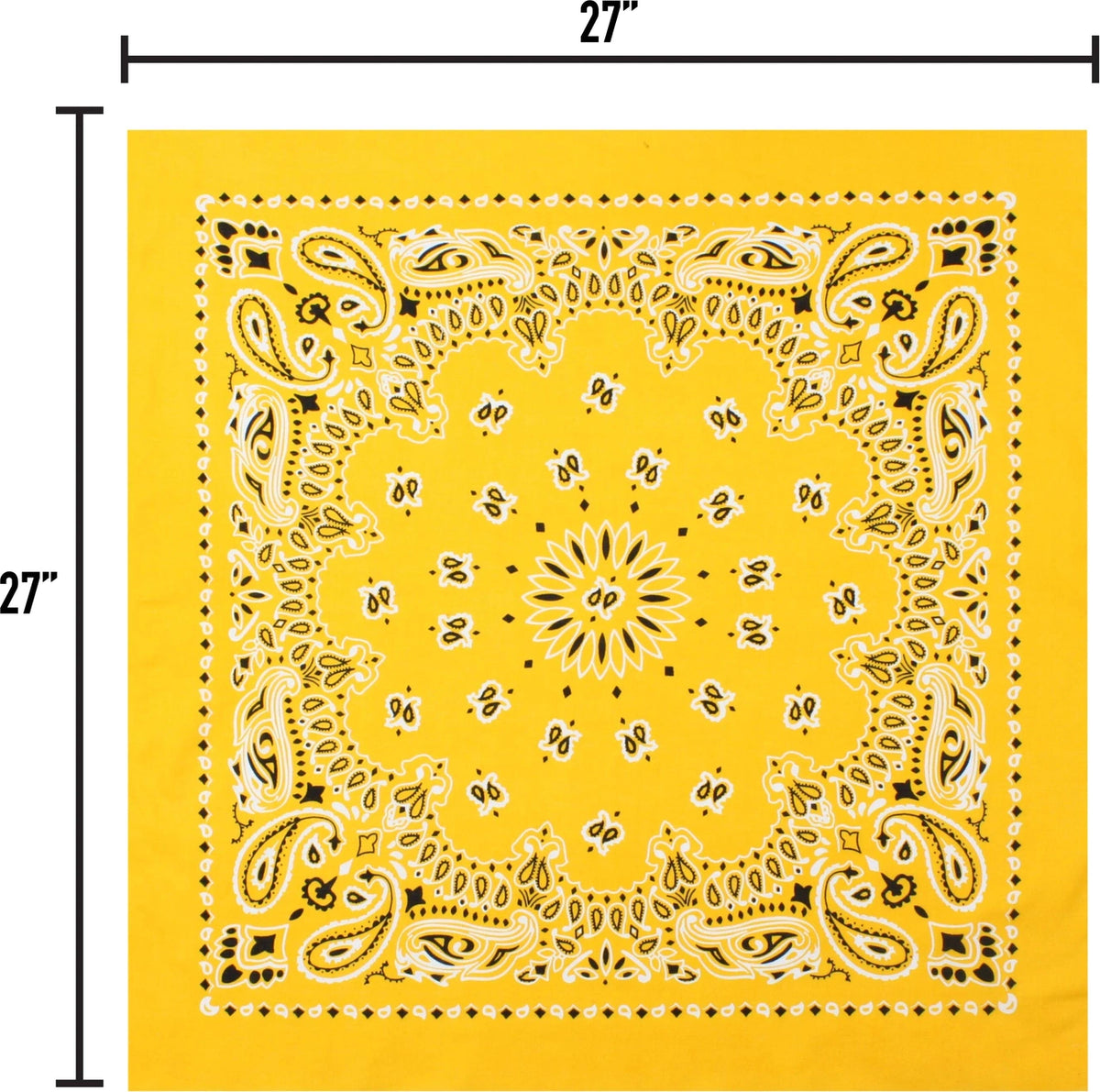 Trainmen Paisley Bandana – Extra-large - 27” x 27’’