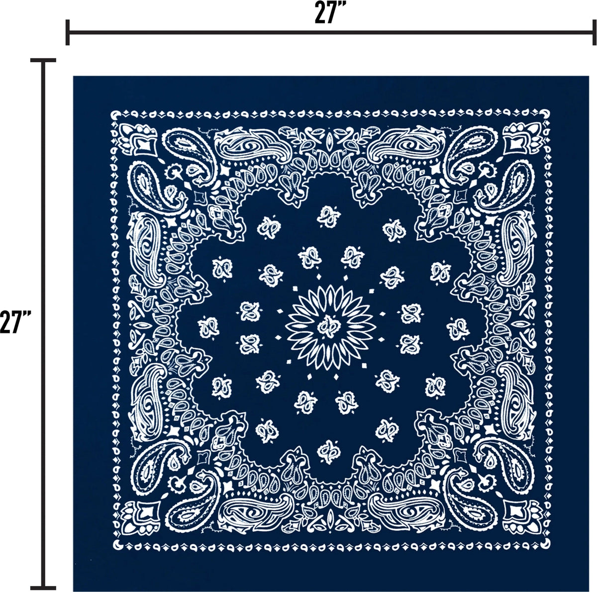 Trainmen Paisley Bandana – Extra-large - 27” x 27’’