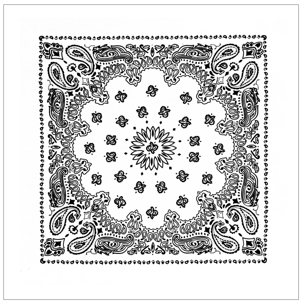 Trainmen Paisley Bandana – Extra-large - 27” x 27’’