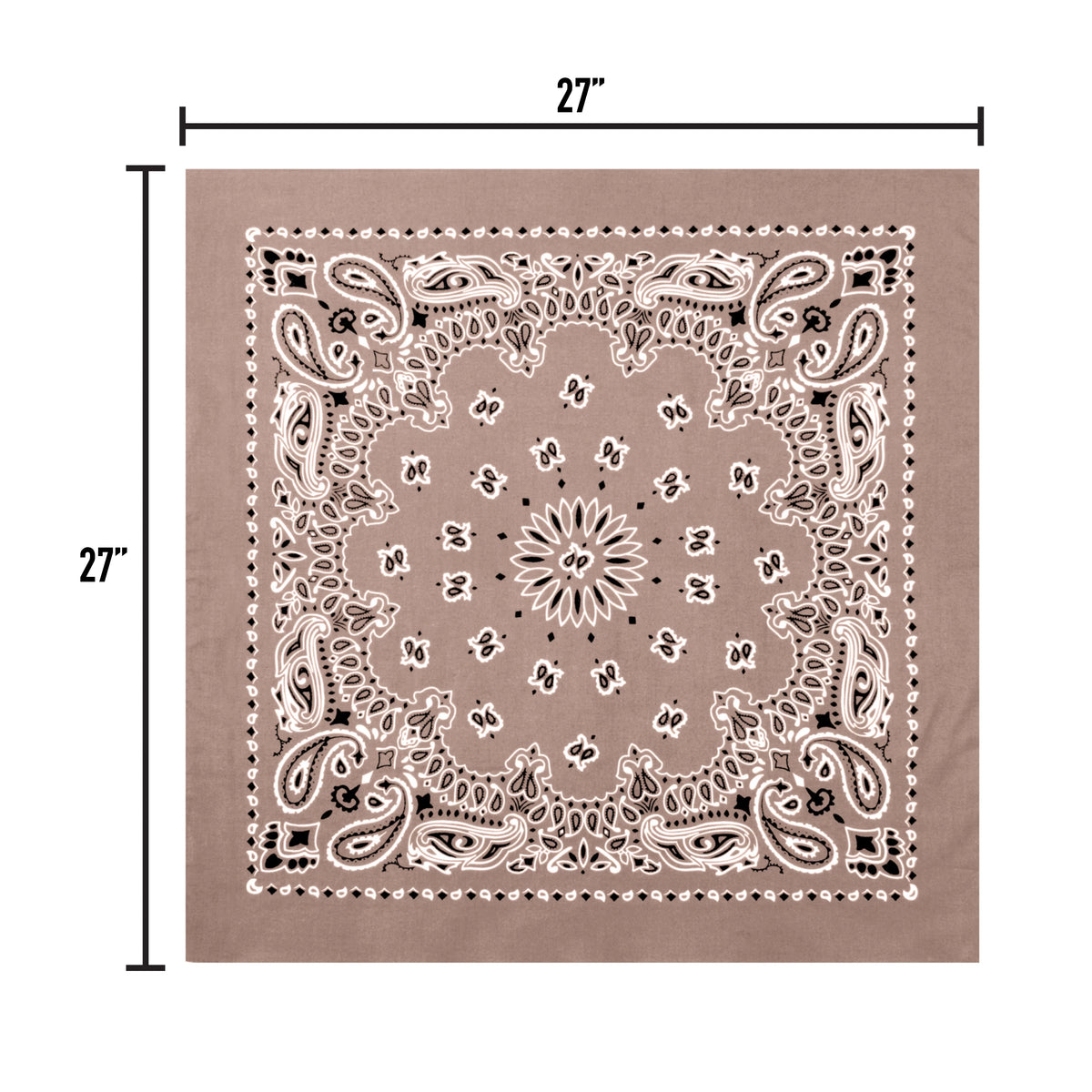 Trainmen Paisley Bandana – Extra-large - 27” x 27’’
