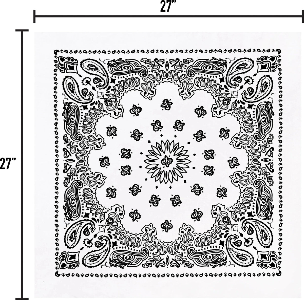 Trainmen Paisley Bandana – Extra-large - 27” x 27’’