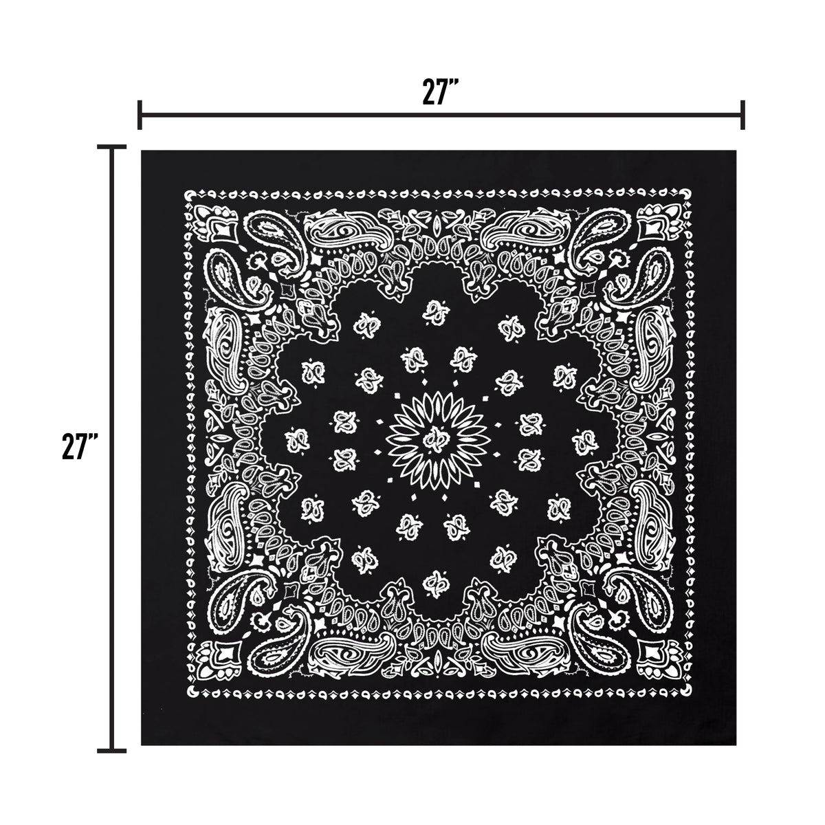 Trainmen Paisley Bandana – Extra-large - 27” x 27’’