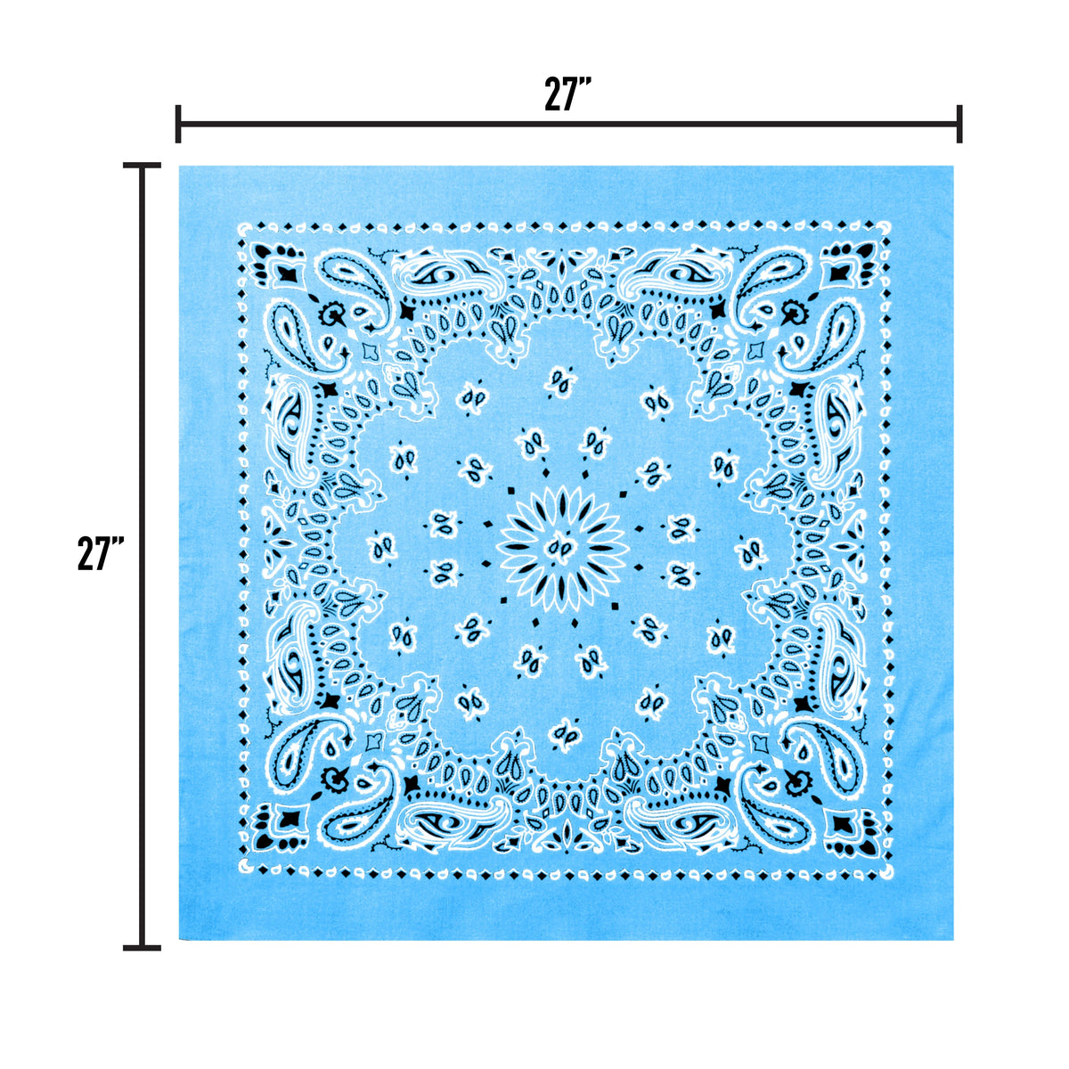 Trainmen Paisley Bandana – Extra-large - 27” x 27’’