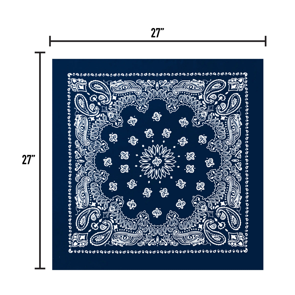 Trainmen Paisley Bandana – Extra-large - 27” x 27’’