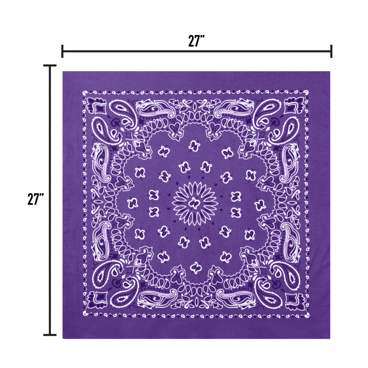Trainmen Paisley Bandana – Extra-large - 27” x 27’’