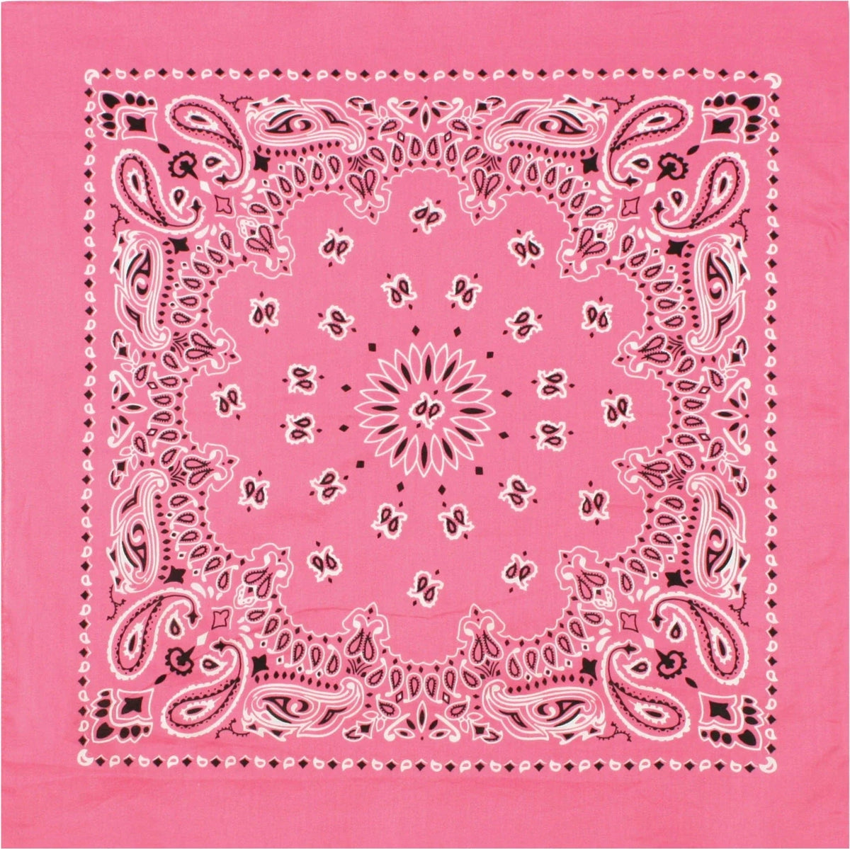 Trainmen Paisley Bandana – Extra-large - 27” x 27’’ - Pink