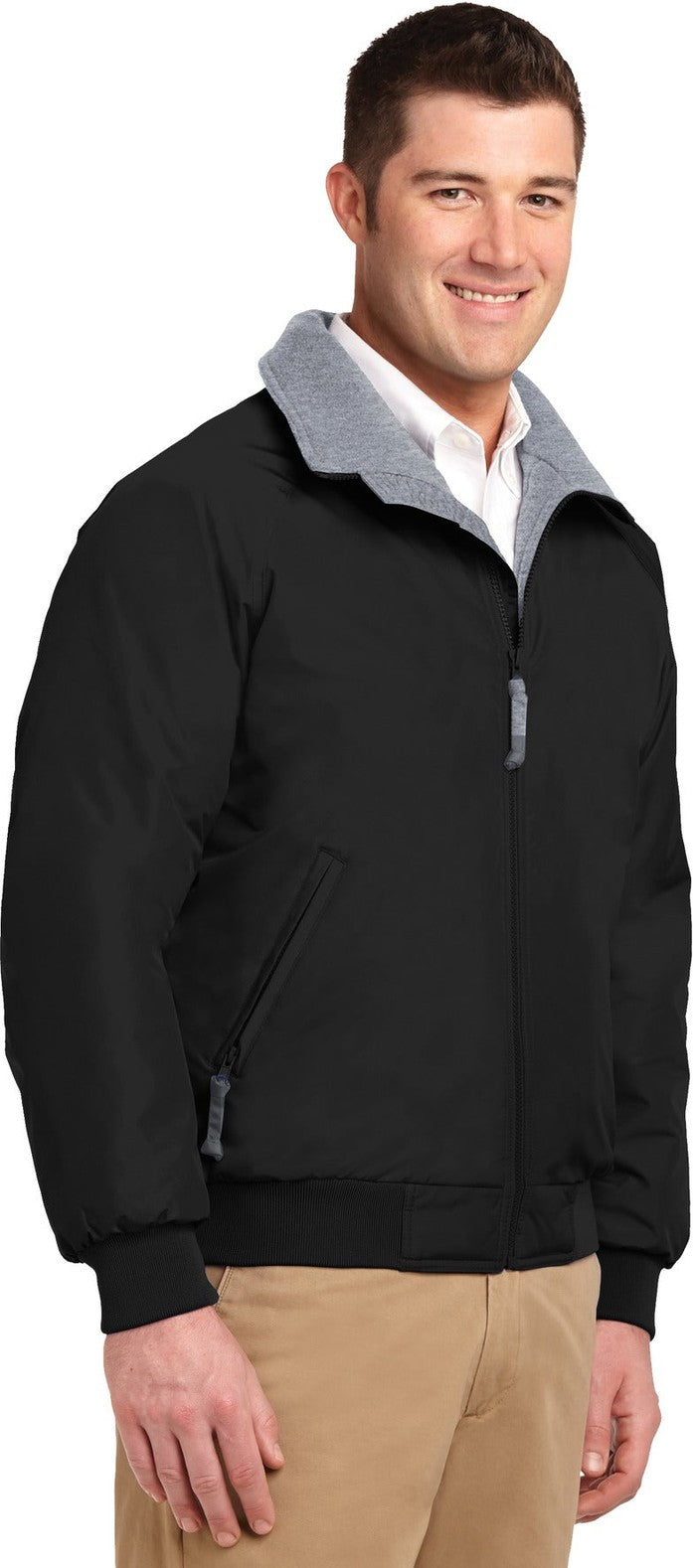 Tr.Black/Gray Port Authority Challenger Jacket. J754