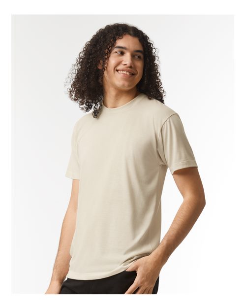 Tri-Cream Triblend Track Tee - TR401