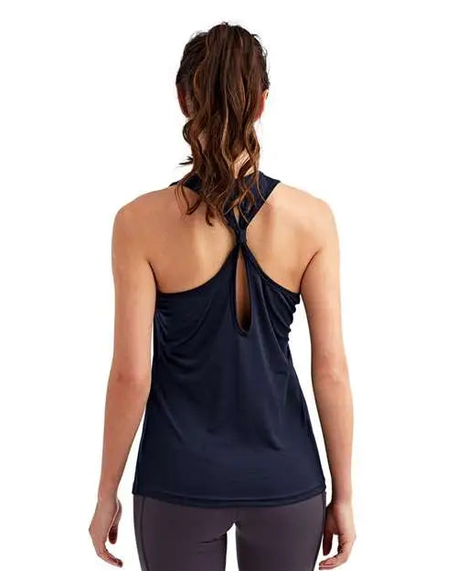 Tridri Td042 Women’s Knot Back Venus Tank - French Navy