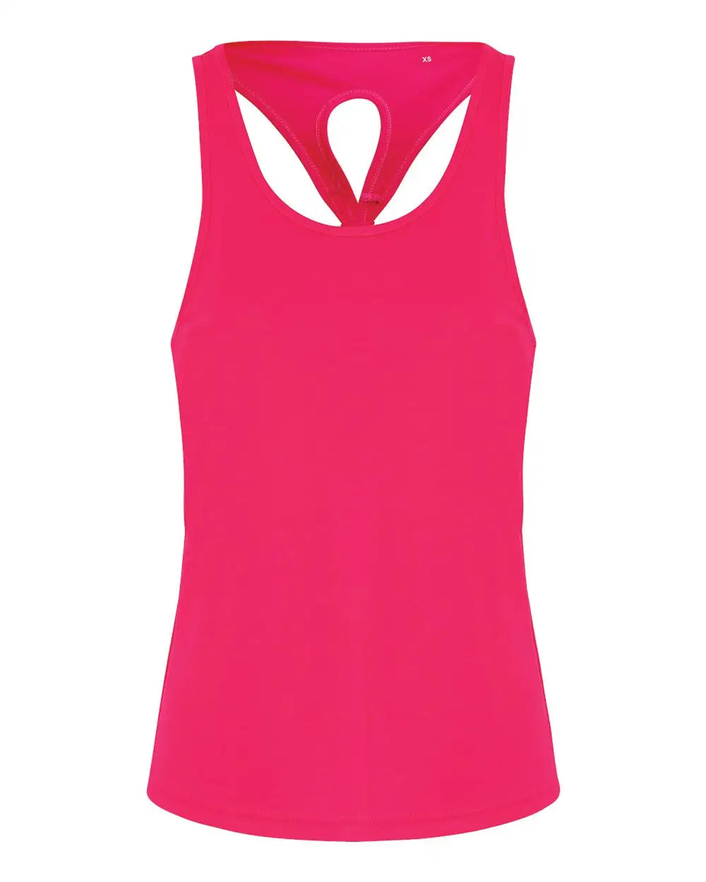 Tridri Td042 Women’s Knot Back Venus Tank - Hot Pink