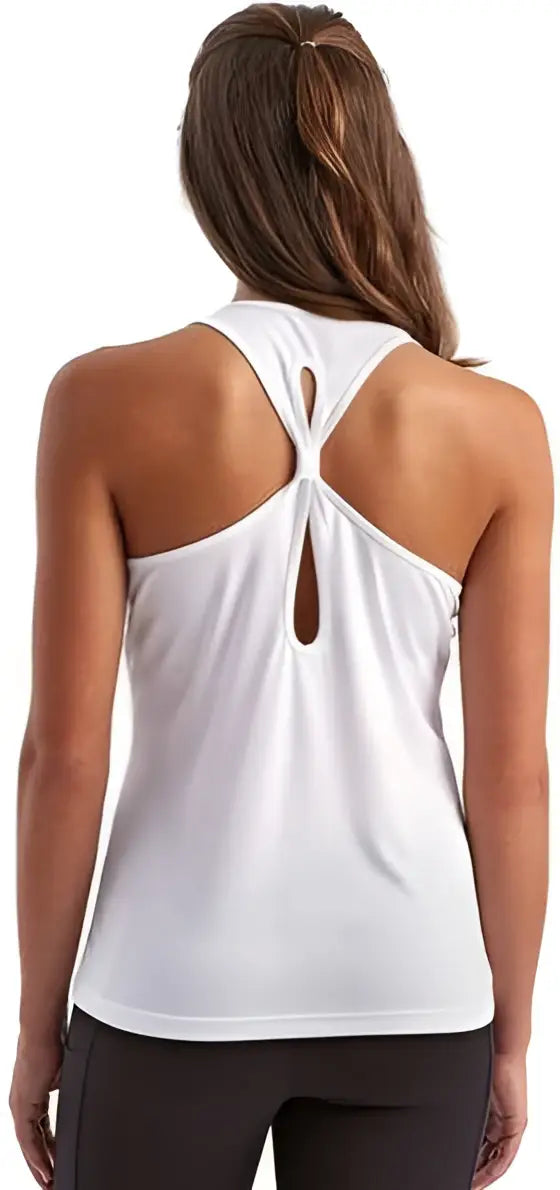 Tridri Td042 Women’s Knot Back Venus Tank - White