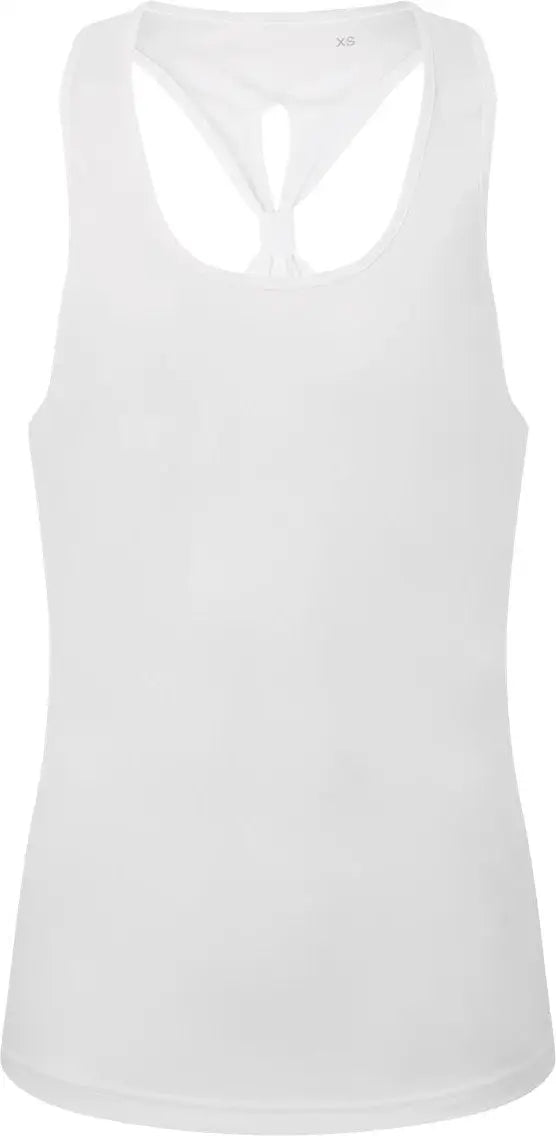Tridri Td042 Women’s Knot Back Venus Tank - White - Ladies Xs