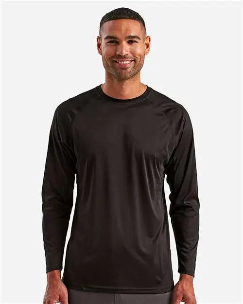 Tridri Td050 Panelled Long Sleeve Tech T-shirt - Black - Adult Xs