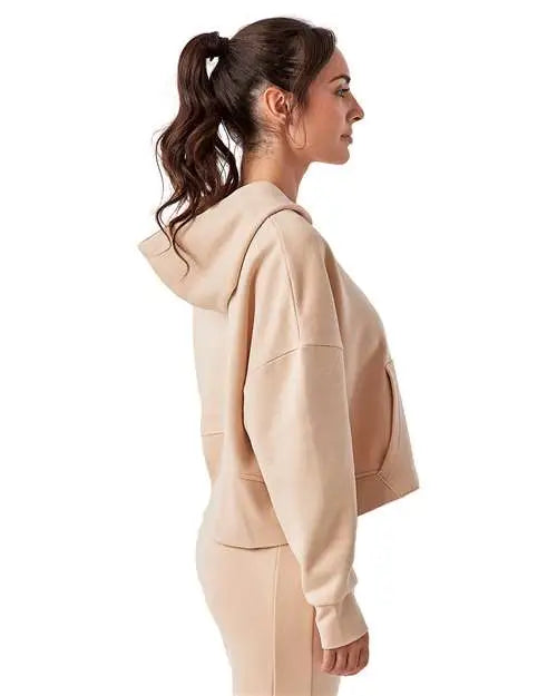 Tridri Td077 Women’s Alice Half-zip Hooded Sweatshirt - Nude