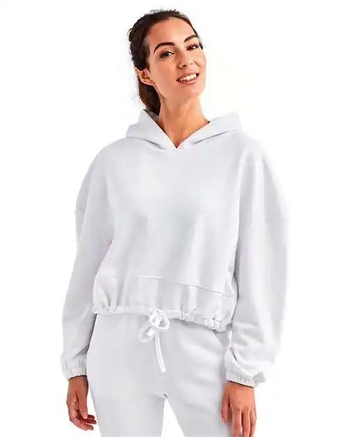 Tridri Td085 Women’s Cropped Maria Hoodie - White - Xs