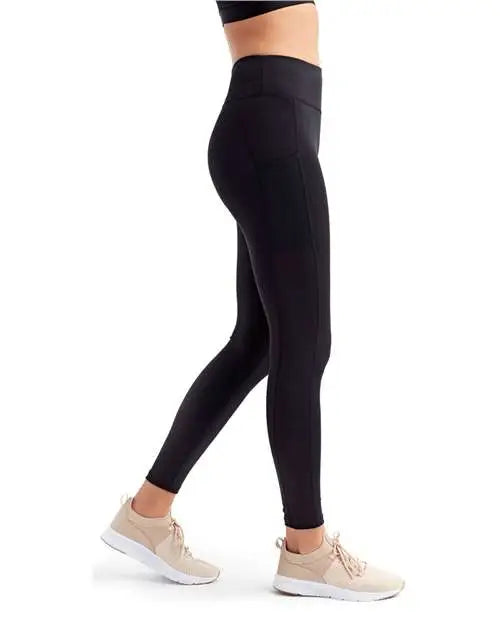 Tridri Td304 Women’s Mesh Pocket Danica Leggings - Black