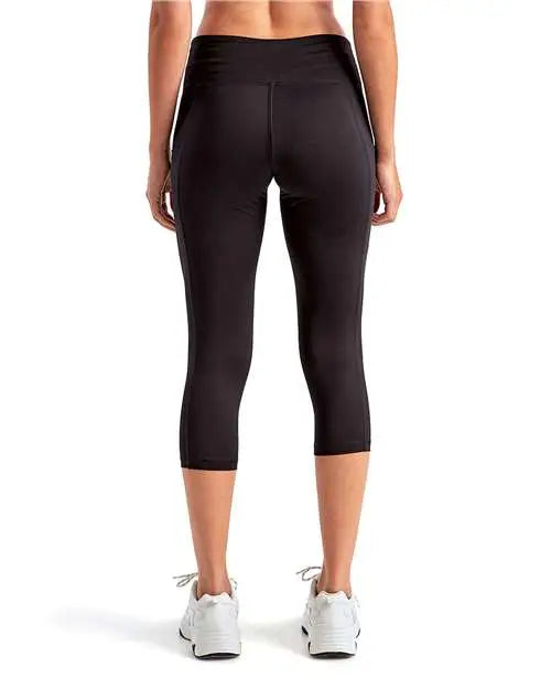 Tridri Td533 Women’s Three-quarter Performance Leggings - Black / Ladies Xs