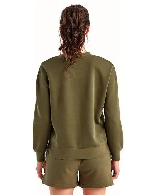 Tridri Td600 Women’s Billie Side-zip Sweatshirt - Olive - Ladies Xs
