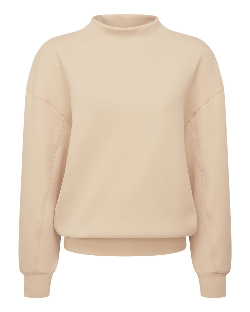 Tridri Td660 Women’s Luxe Mock Neck Sweatshirt - Nude