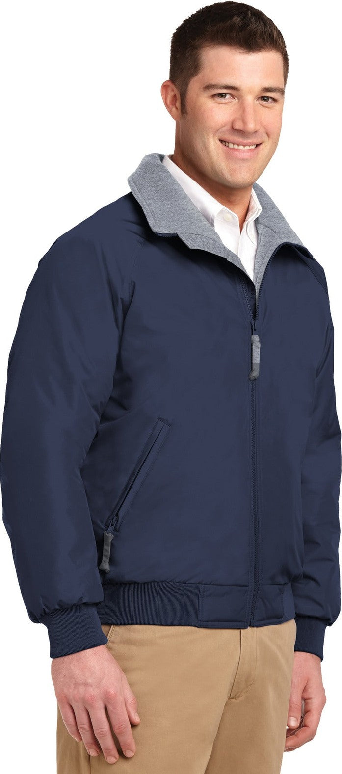 Tr.Navy/Gray Port Authority Challenger Jacket. J754