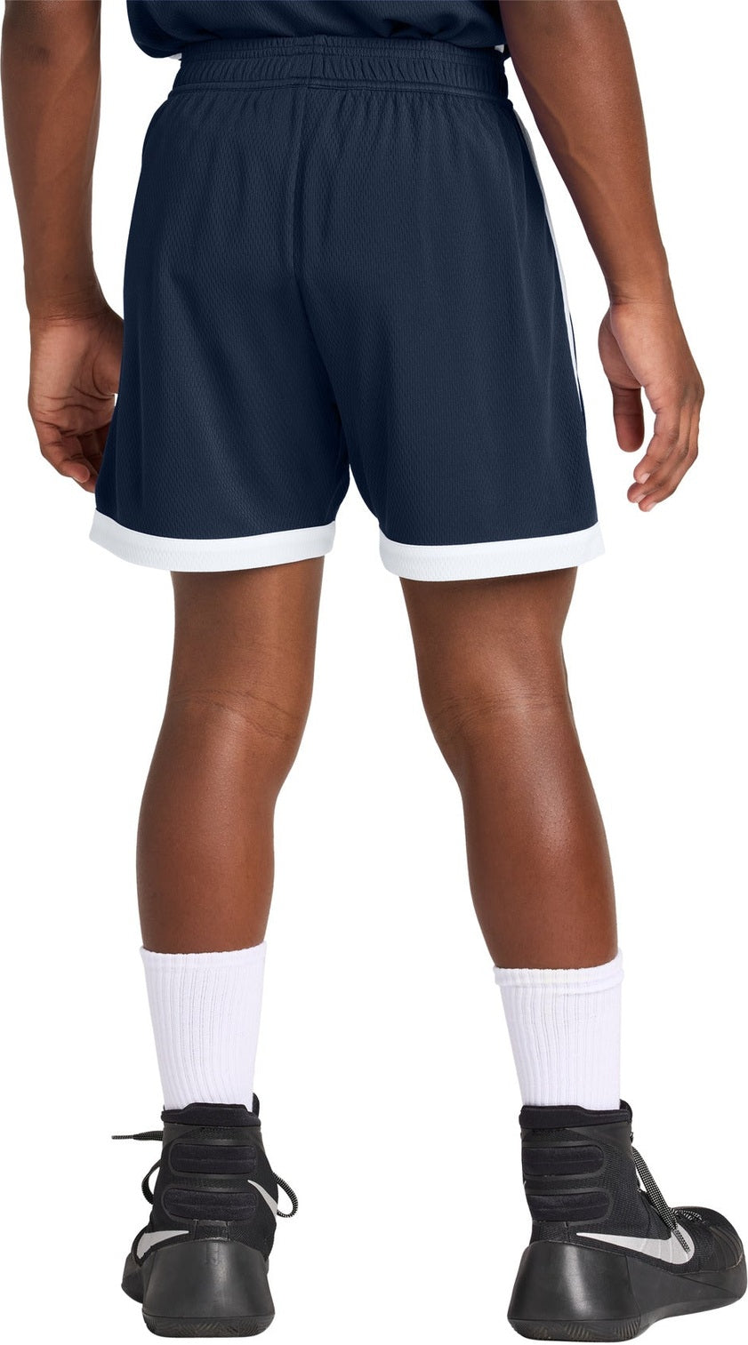 TrNv/White Sport-Tek Youth Rival Basketball 5" Short YST901