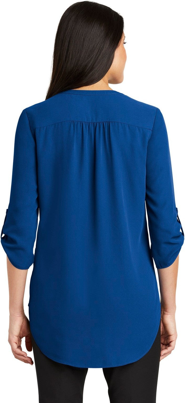 True Blue Port Authority Women's 3/4-Sleeve Tunic Blouse. LW701