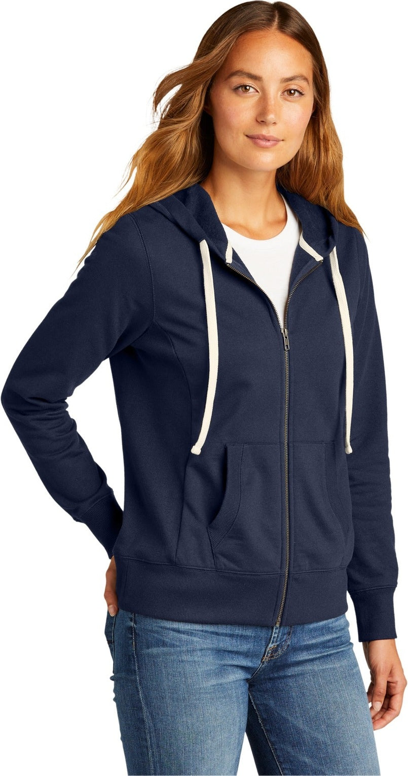 True Navy District Women's Re-Fleece Full-Zip Hoodie DT8103