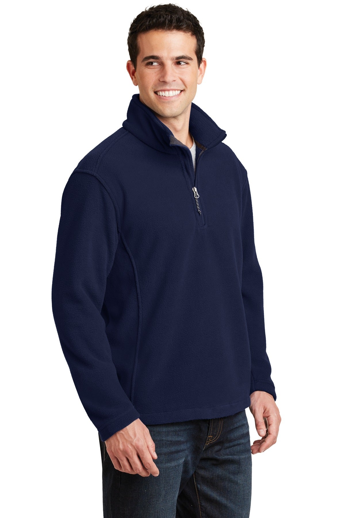 True Navy Port Authority Value Fleece 1/4-Zip Pullover. F218