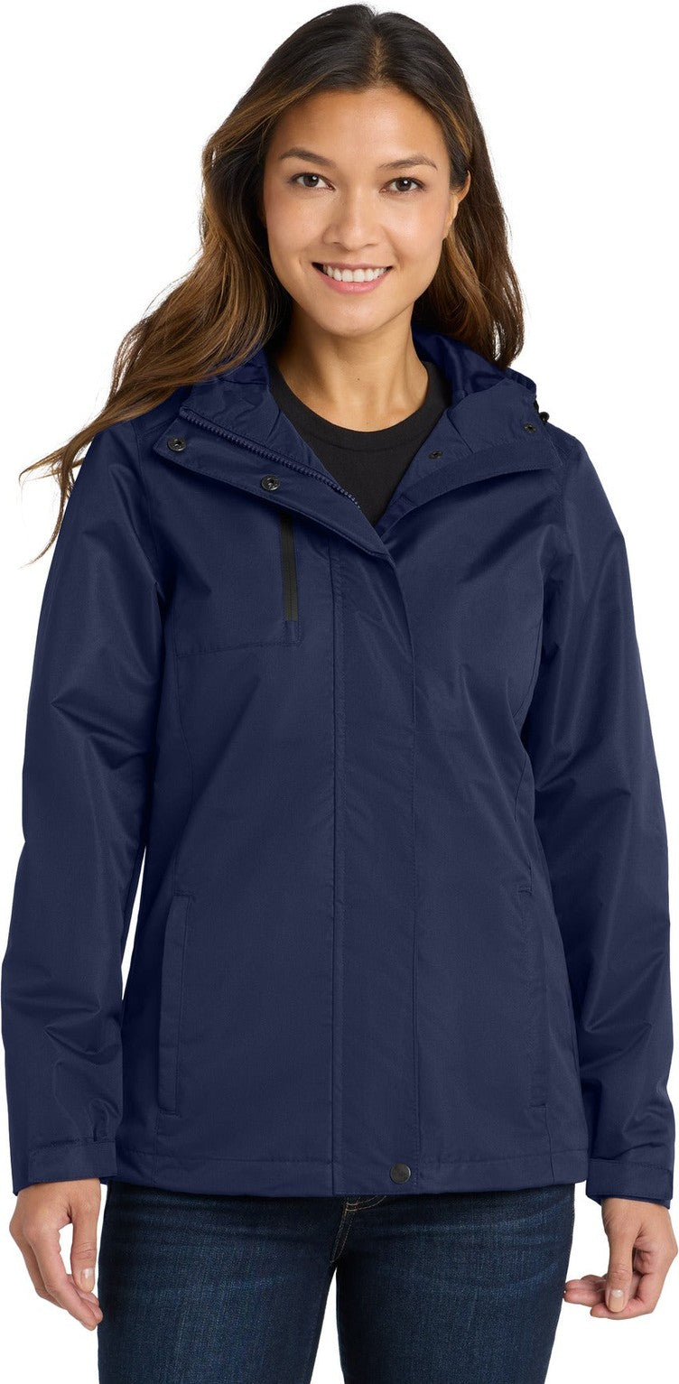 True Navy Port Authority Women's All-Conditions Jacket. L331
