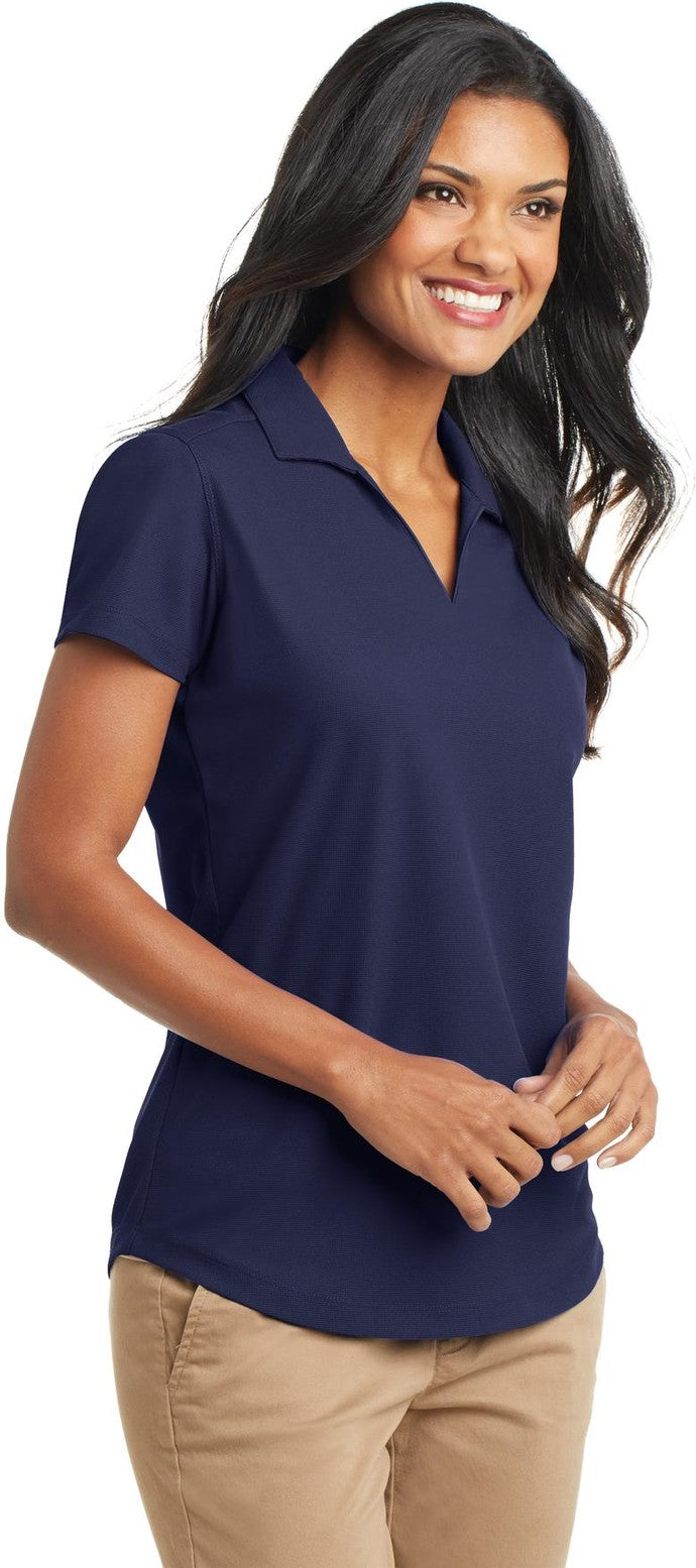 True Navy Port Authority Women's Dry Zone Grid Polo. L572