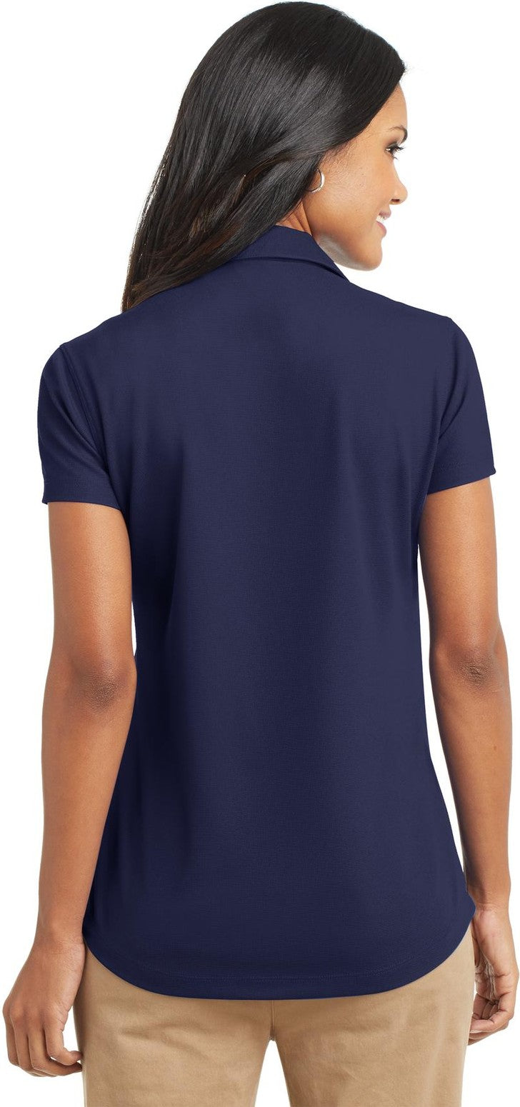 True Navy Port Authority Women's Dry Zone Grid Polo. L572