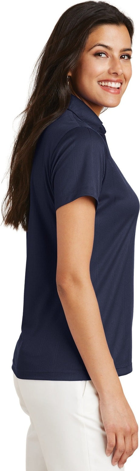True Navy Port Authority Women's Performance Fine Jacquard Polo. L528