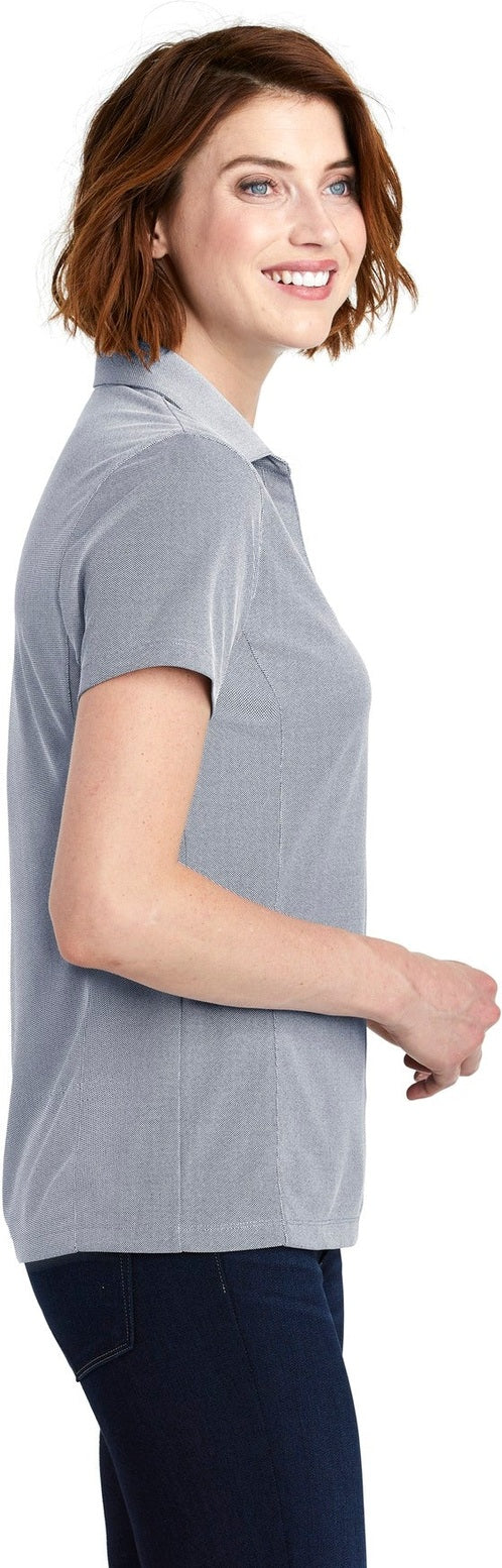 True Navy Port Authority Women's Poly Oxford Pique Polo. LK582