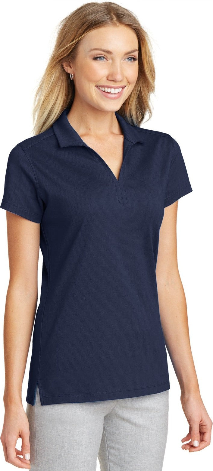 True Navy Port Authority Women's Rapid Dry Mesh Polo. L573