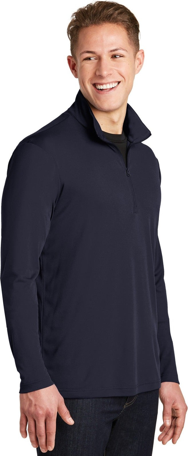 True Navy Sport-Tek PosiCharge Competitor 1/4-Zip Pullover. ST357