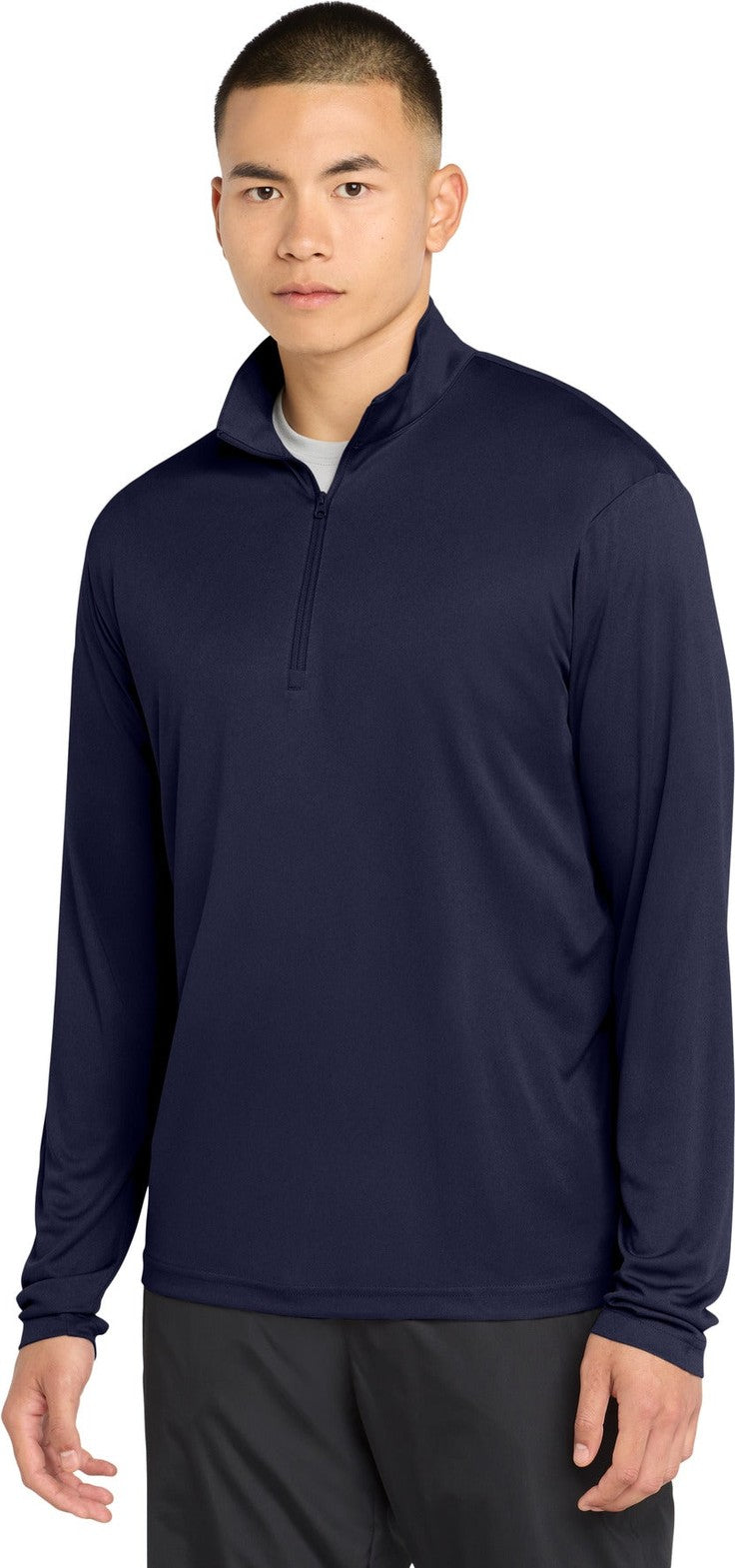 True Navy Sport-Tek PosiCharge Competitor 1/4-Zip Pullover. ST357