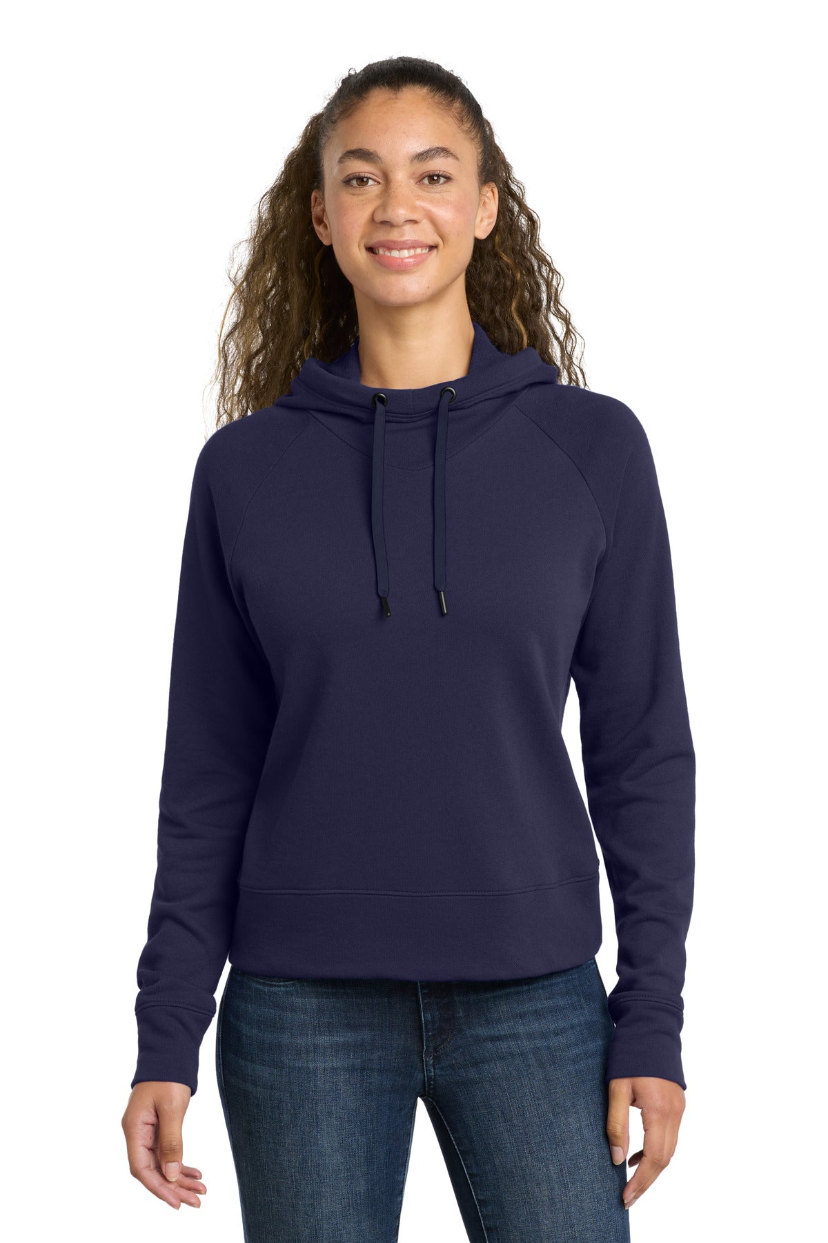 True Navy Sport-Tek Women's Lightweight French Terry Pullover Hoodie. LST272