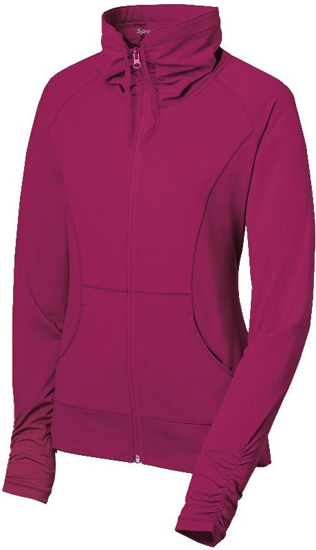 True Navy Sport-Tek Women's Sport-Wick Stretch Full-Zip Jacket. LST852