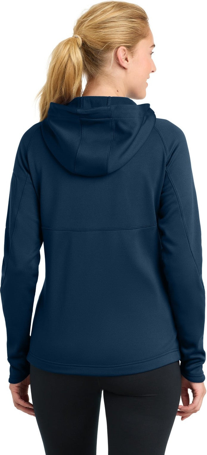 True Navy Sport-Tek Women's Tech Fleece Full-Zip Hooded Jacket. L248