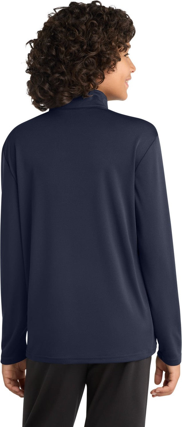 True Navy Sport-Tek Youth PosiCharge Competitor 1/4-Zip Pullover. YST357