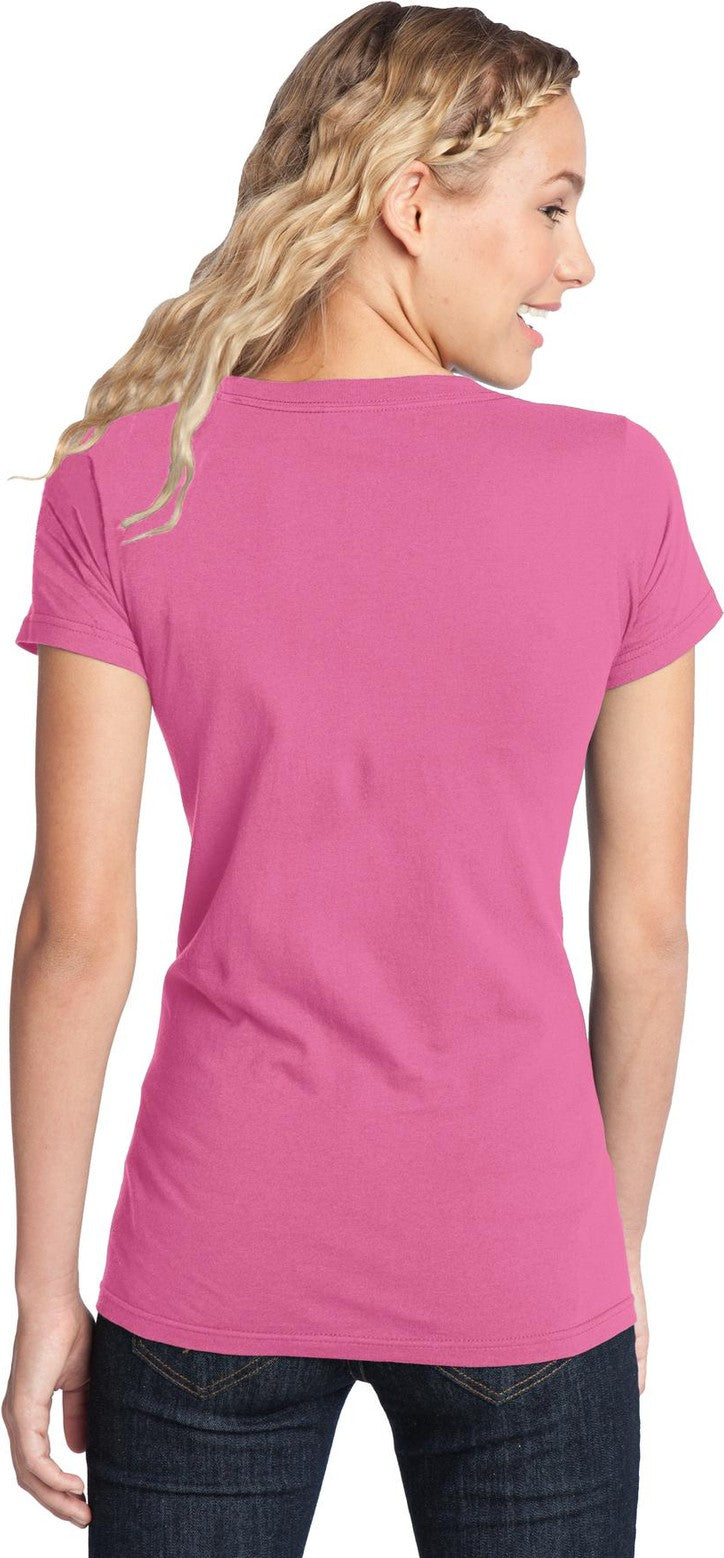 True Pink District Women's Fitted The Concert Tee DT5001